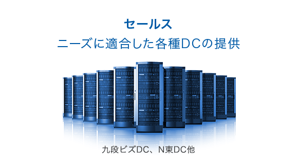 セールス ニーズに適合した各種DCの提供